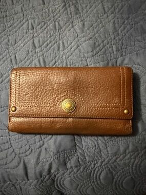 Brown Leather Snap Wallet